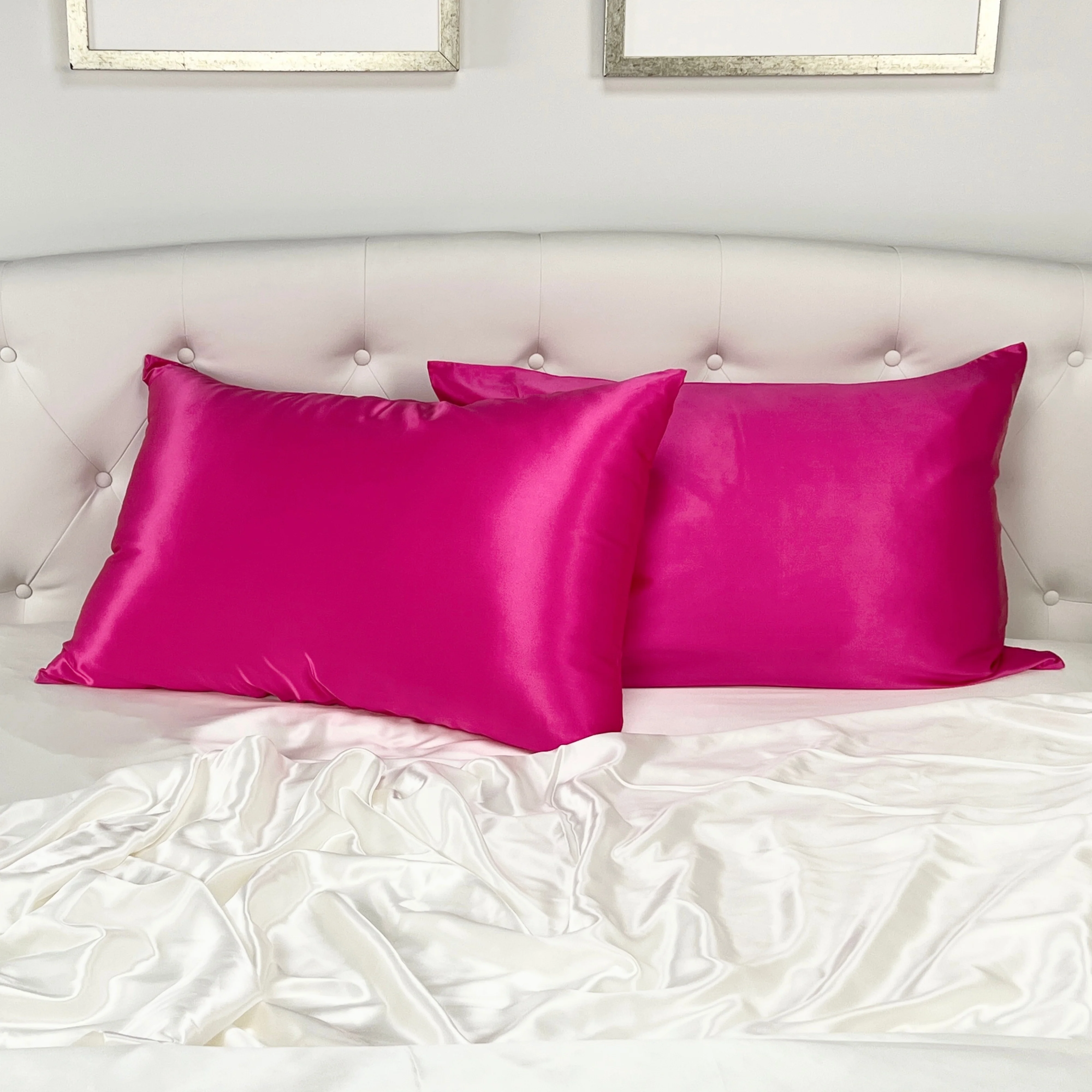 19 Momme Silk Pillowcase - Magenta - Image 8