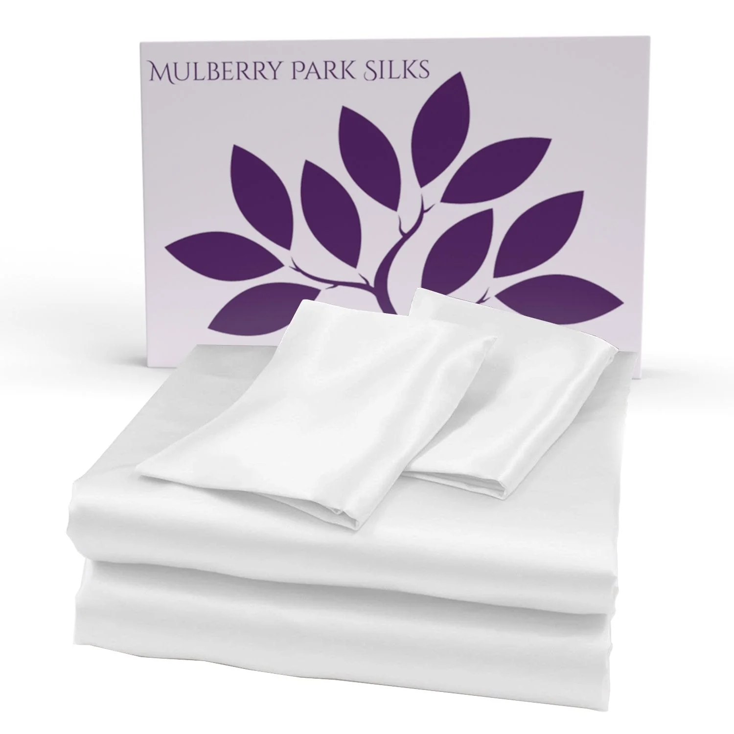 19 Momme Silk Sheet Set - White - Image 7