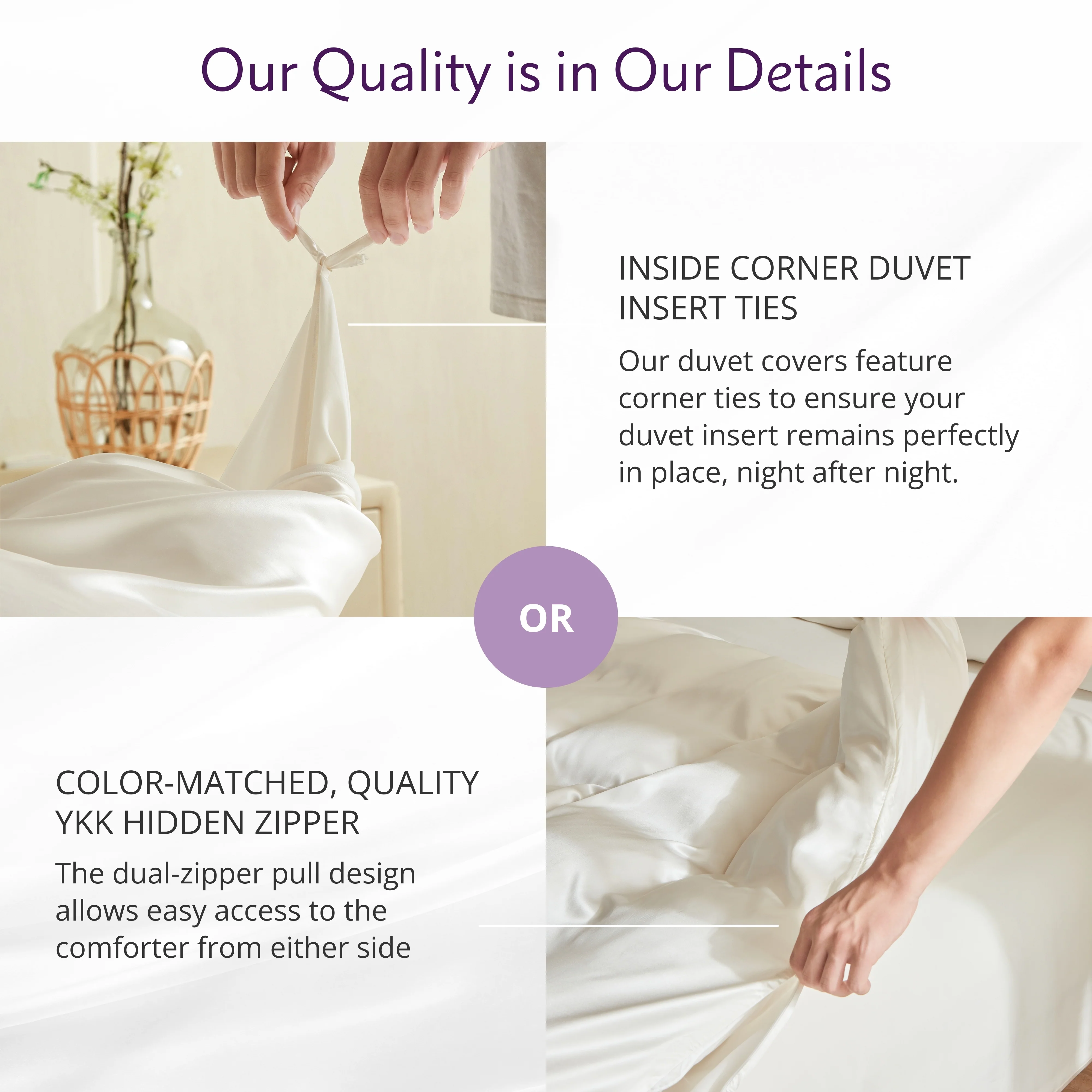 22 Momme Silk Duvet Cover - Natural Ivory - Image 5