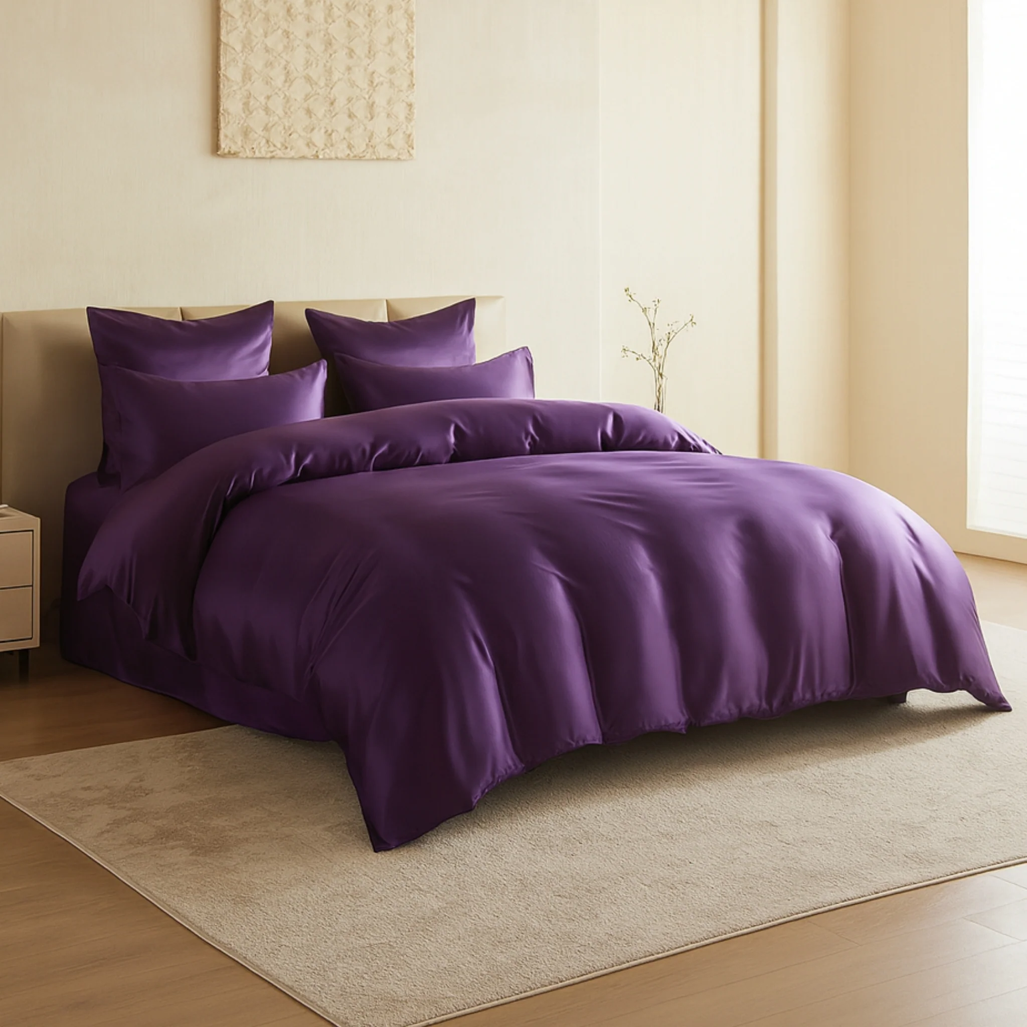 22 Momme Silk Pillowcase - Plum - Image 14