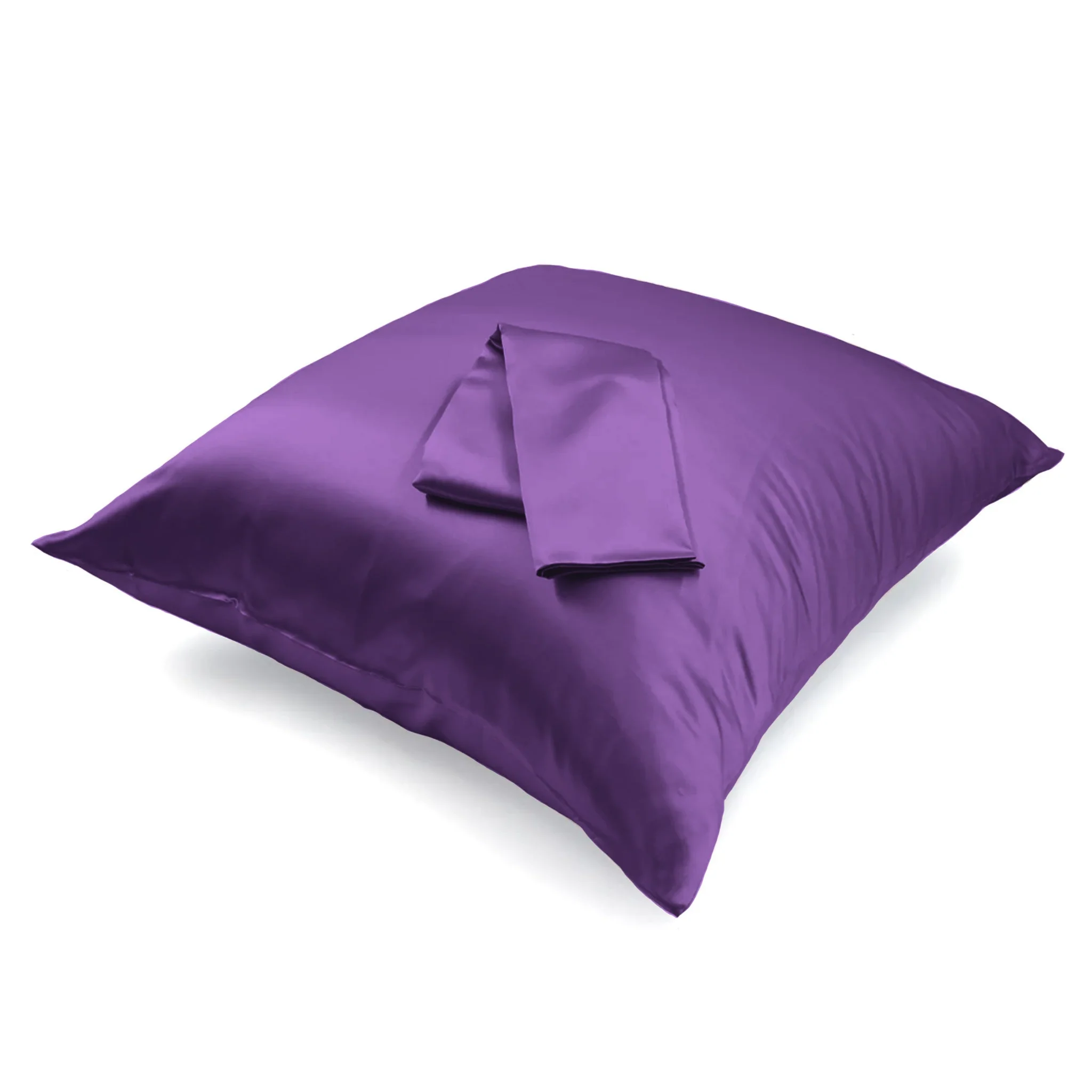 22 Momme Silk Euro Sham - Plum - Image 10