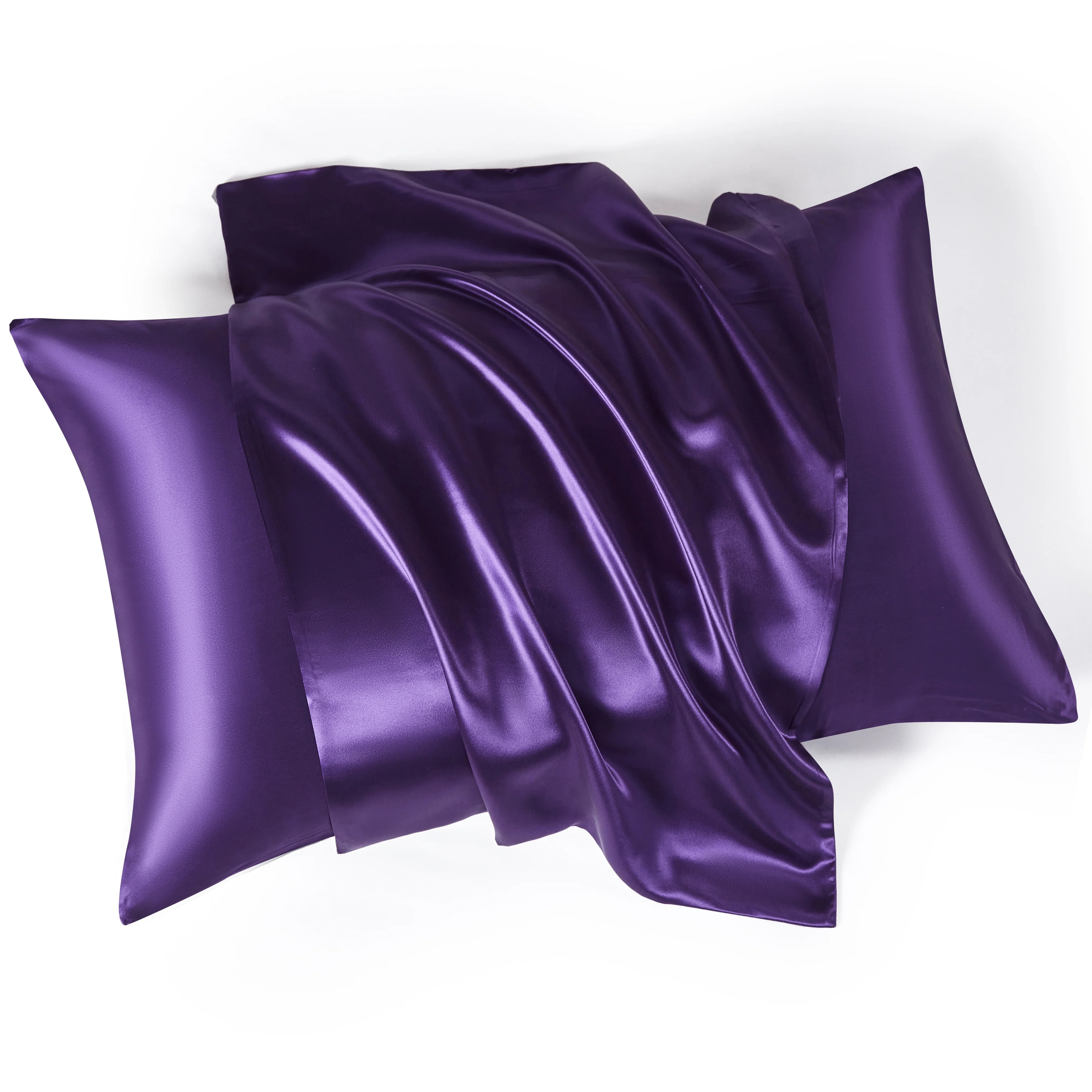 22 Momme Silk Pillowcase - Plum - Image 10