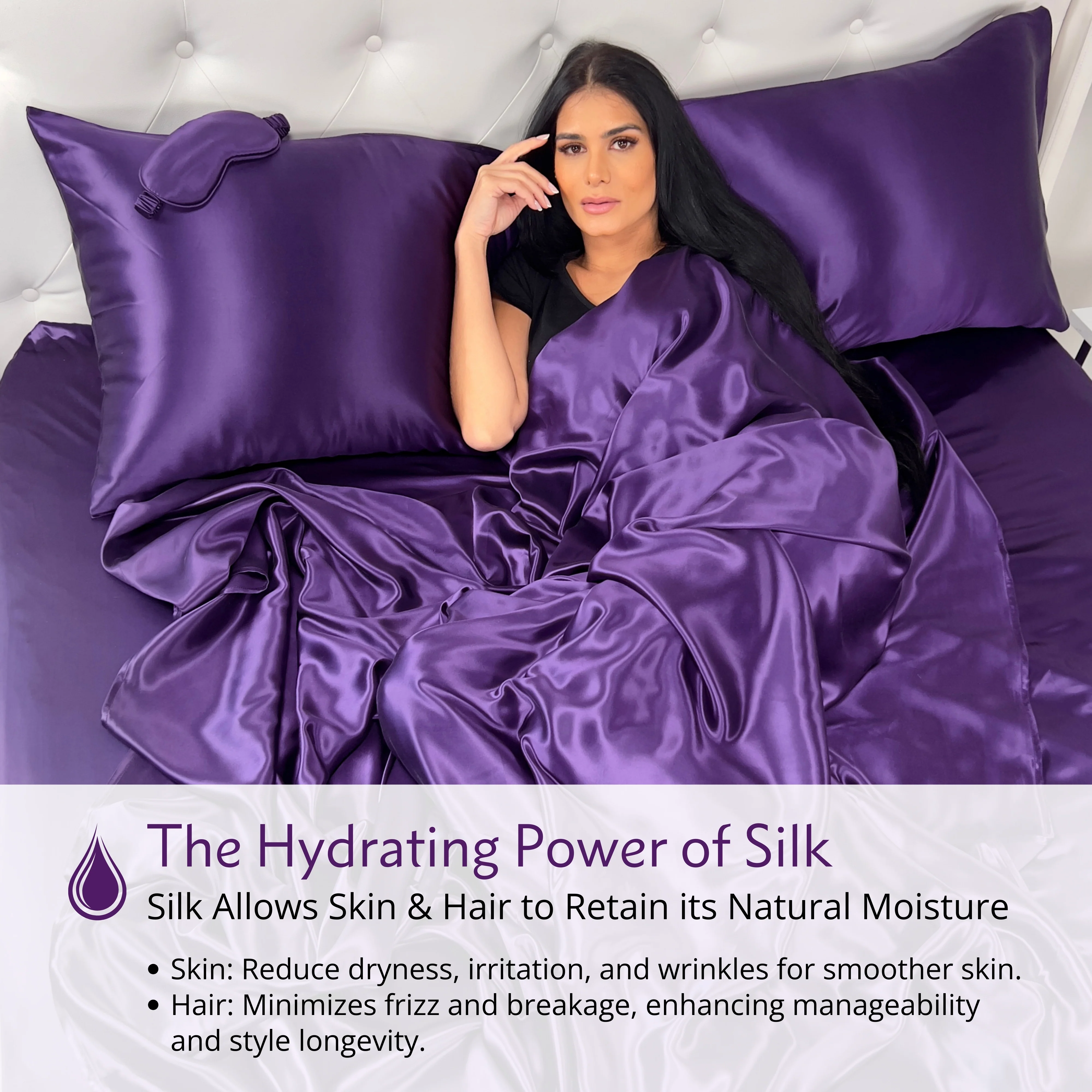 22 Momme Silk Pillowcase - Plum - Image 5