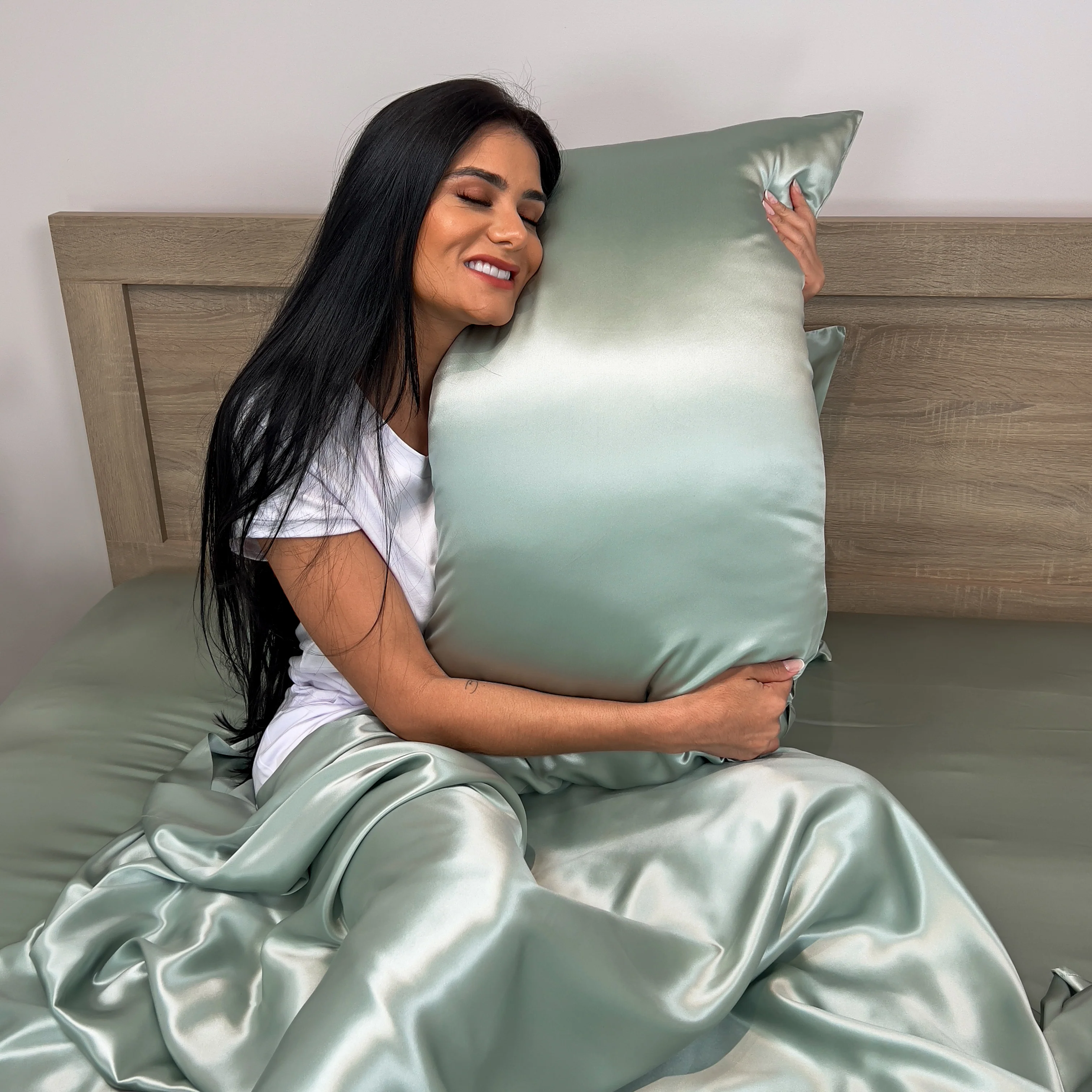 22 Momme Silk Pillowcase - Sage - Image 7