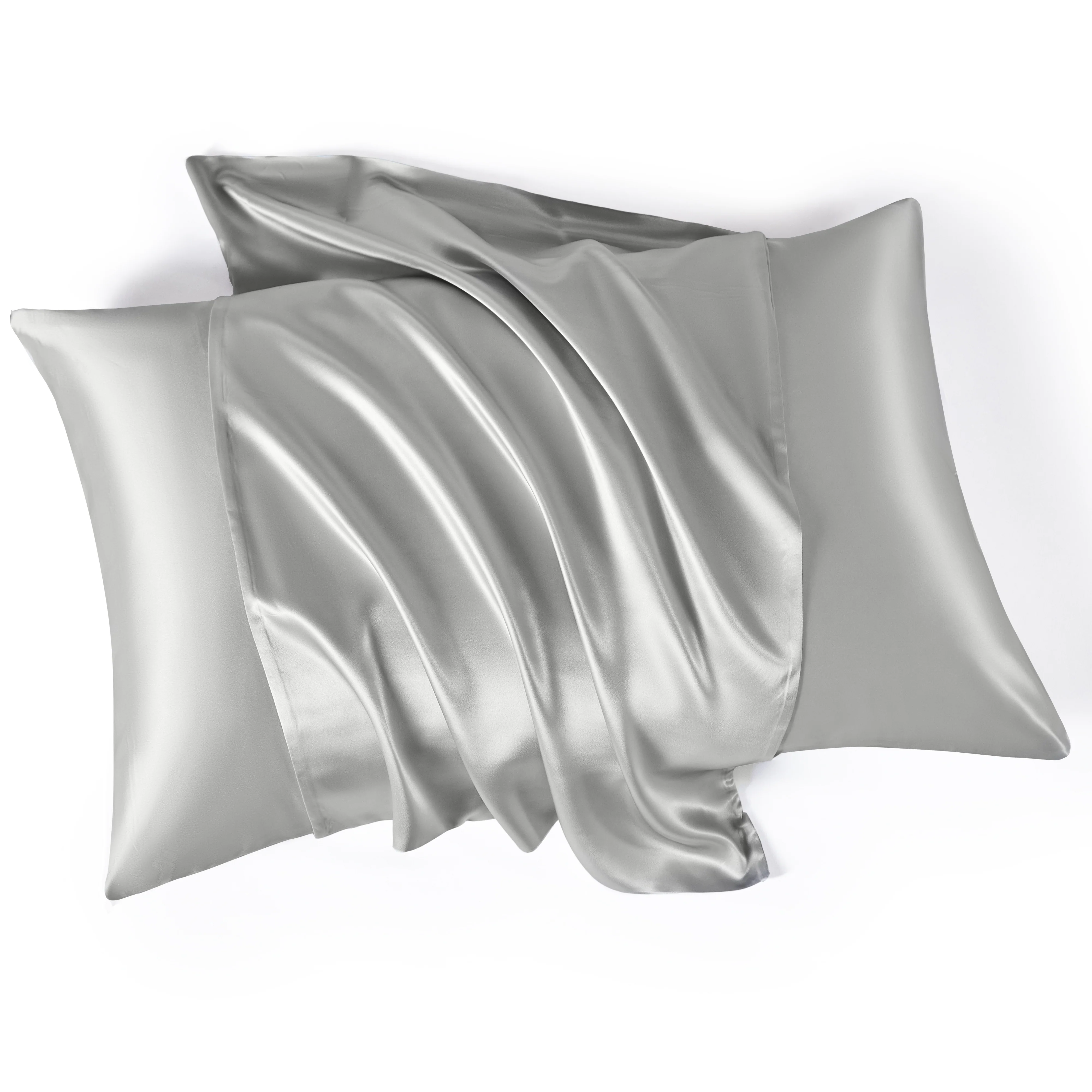 22 Momme Silk Pillowcase - Silver - Image 9
