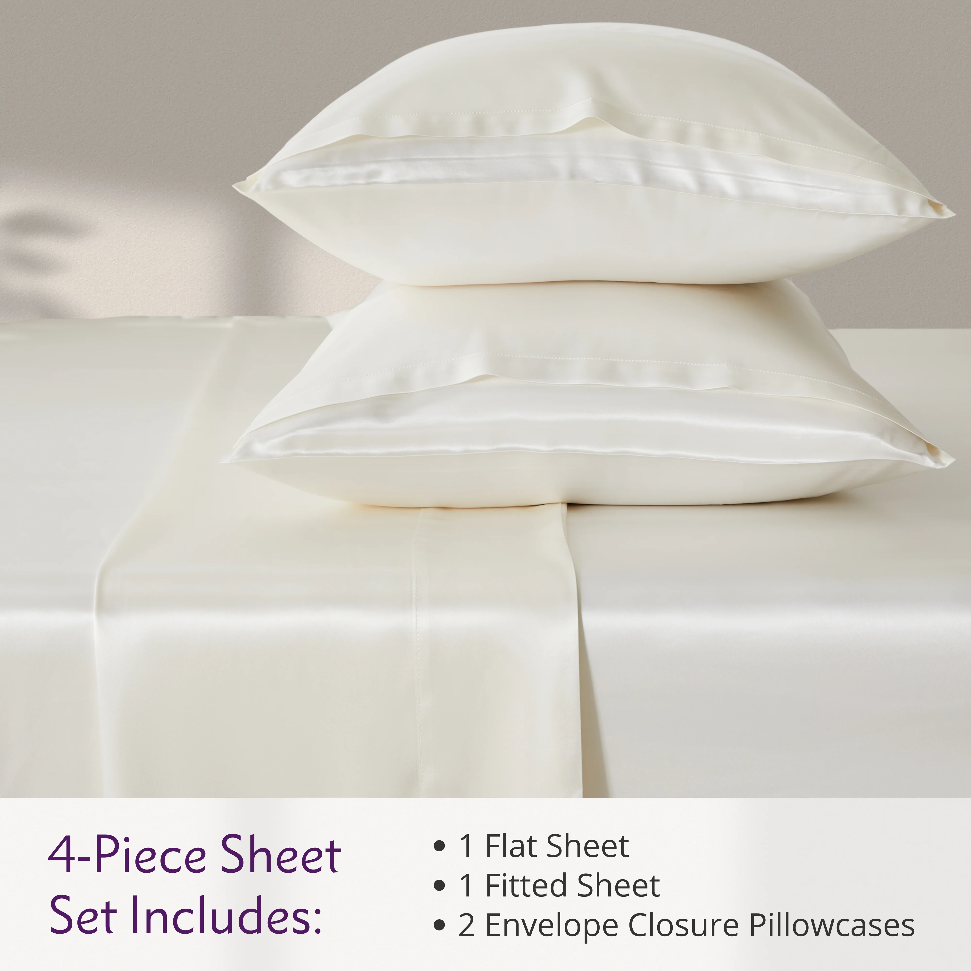 30 Momme Silk Sheet Set - Natural Ivory - Image 3