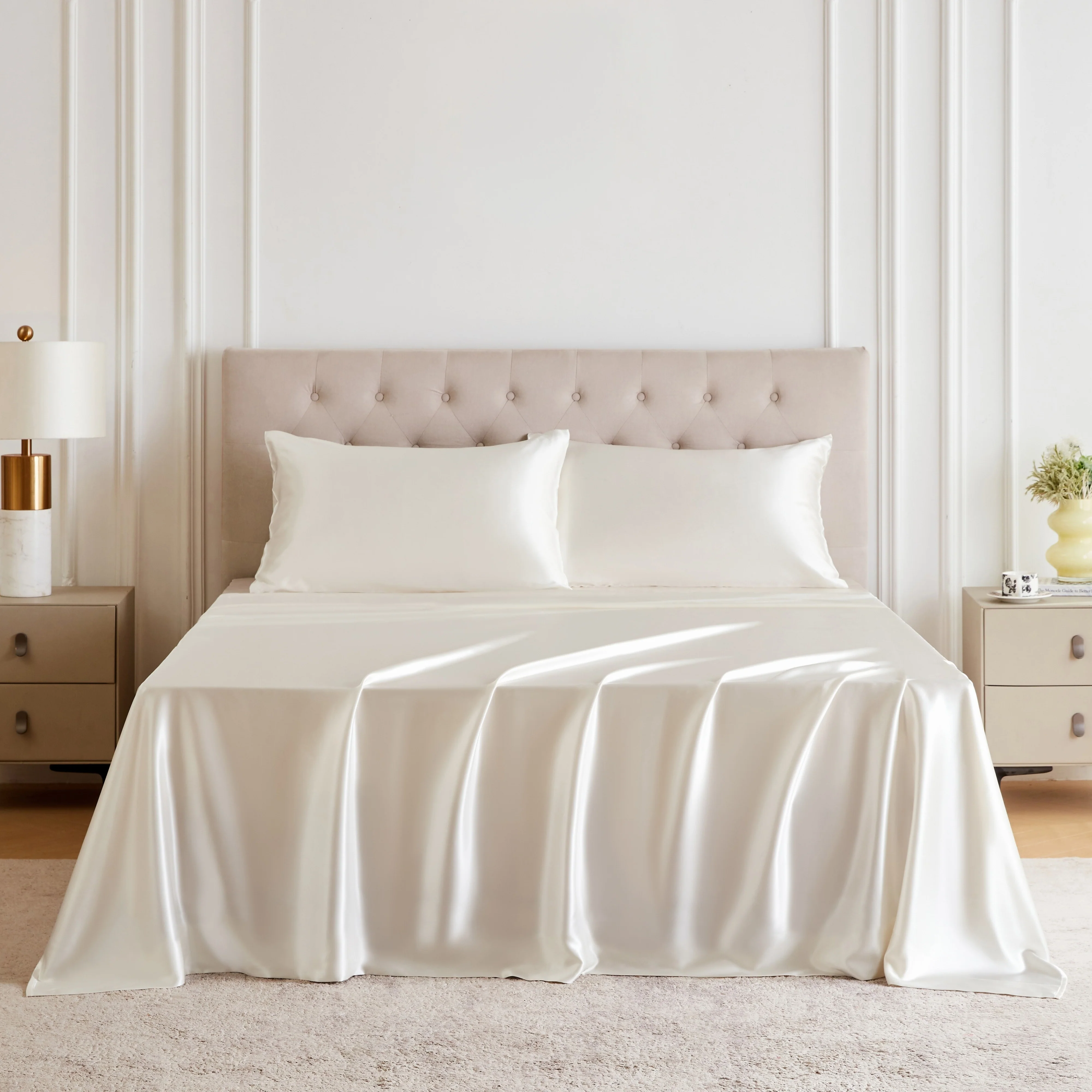 30 Momme Silk Sheet Set - Natural Ivory - Image 8