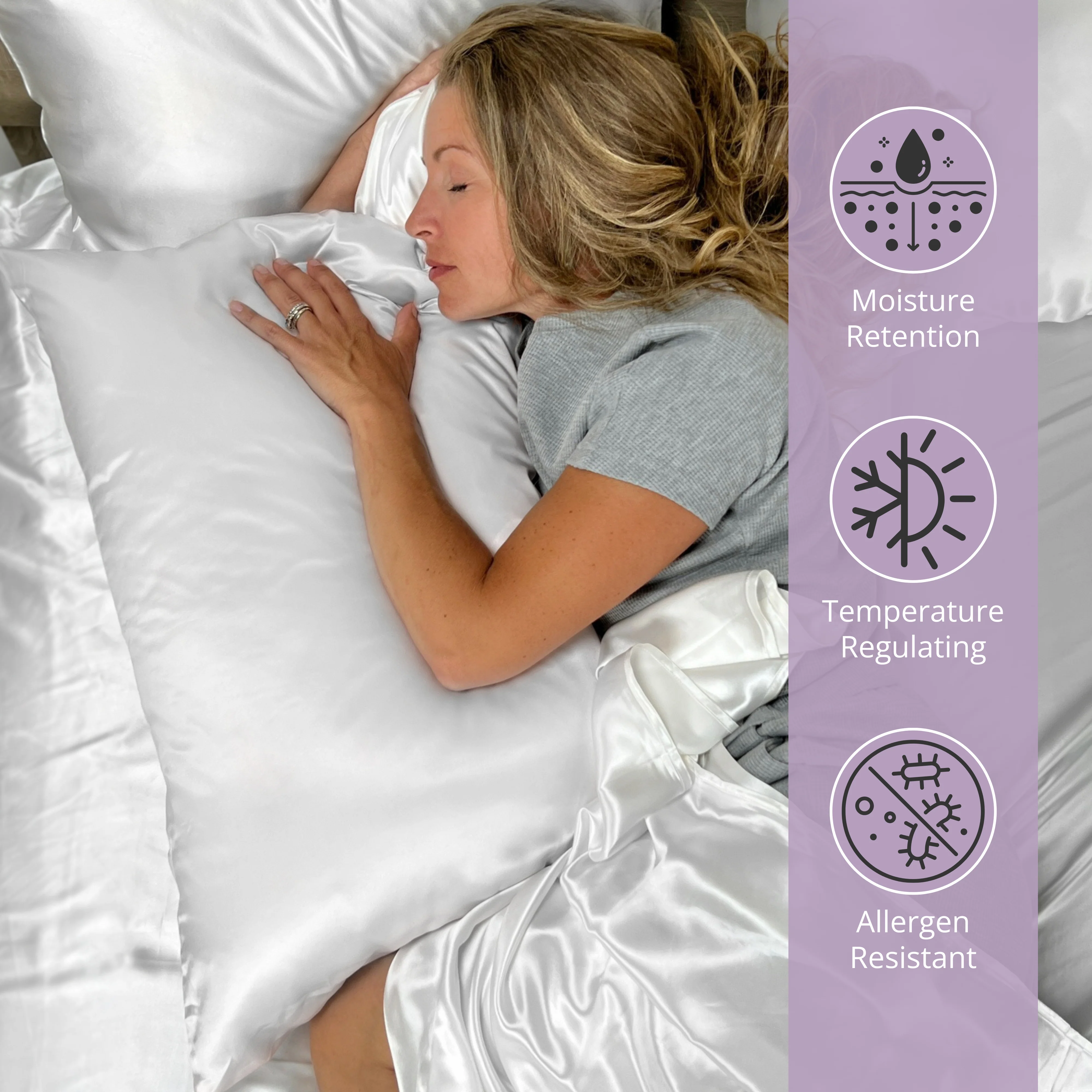 30 Momme Silk Sheet Set - White - Image 3