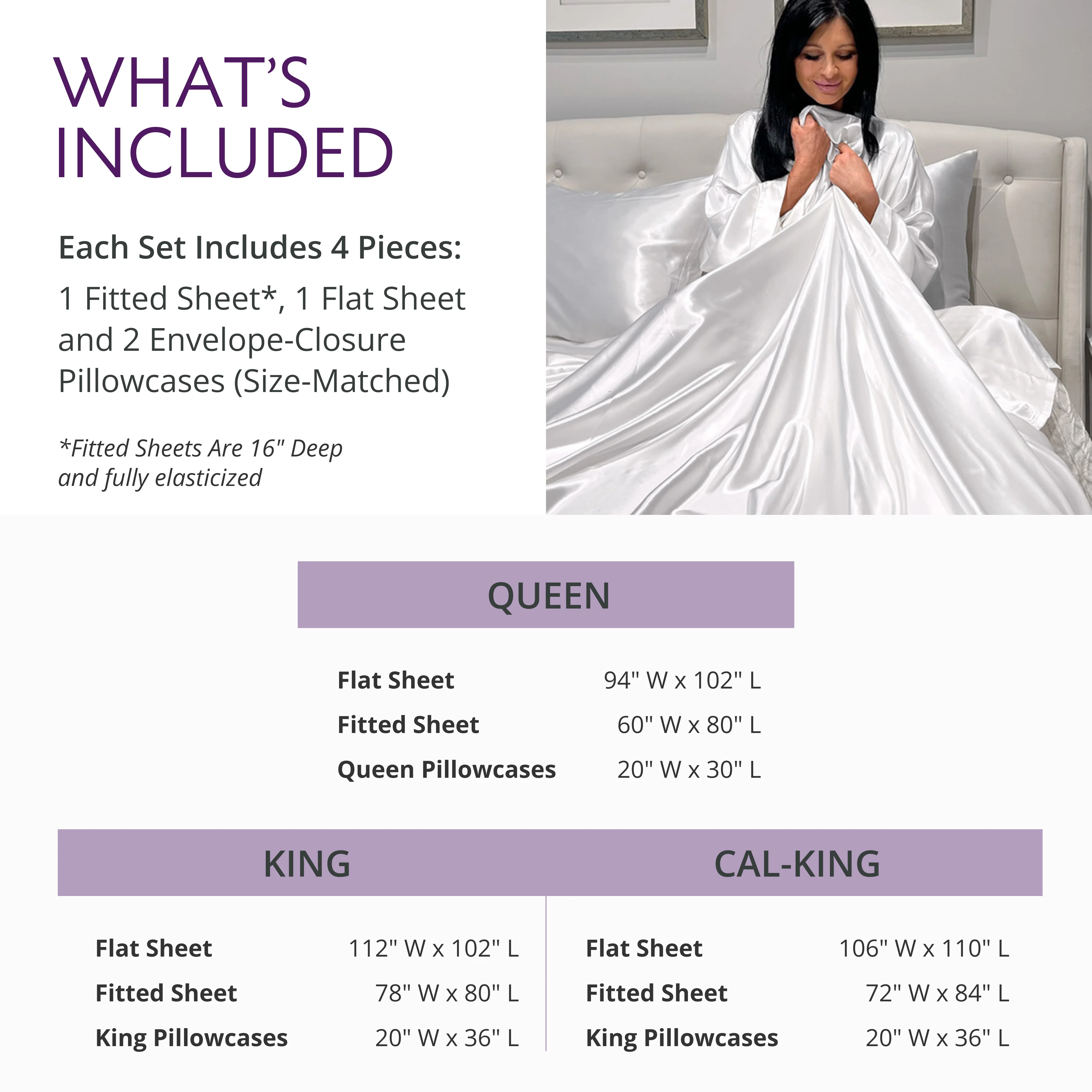 30 Momme Silk Sheet Set - White - Image 7