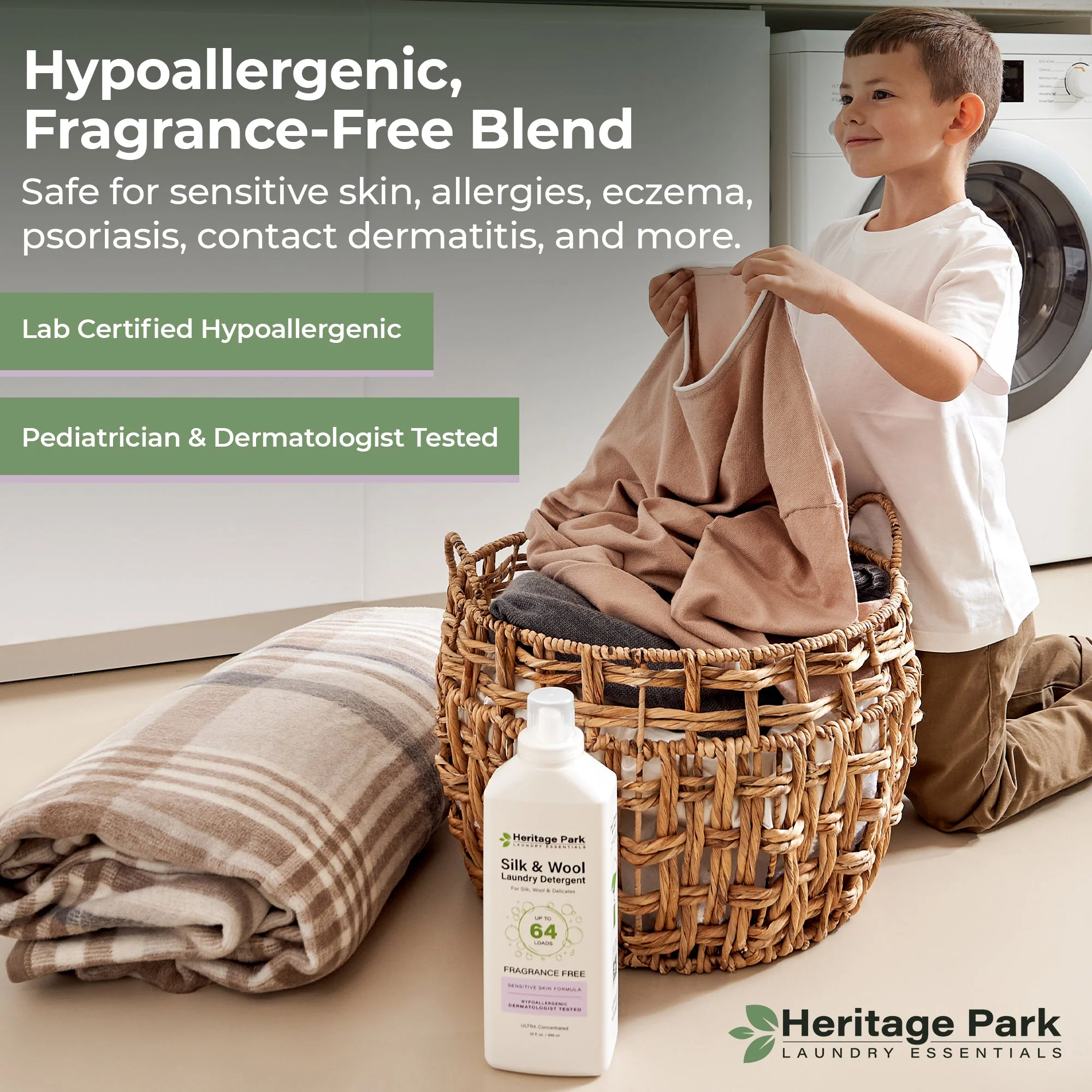 Heritage Park Silk & Wool Detergent - Fragrance Free - Image 10