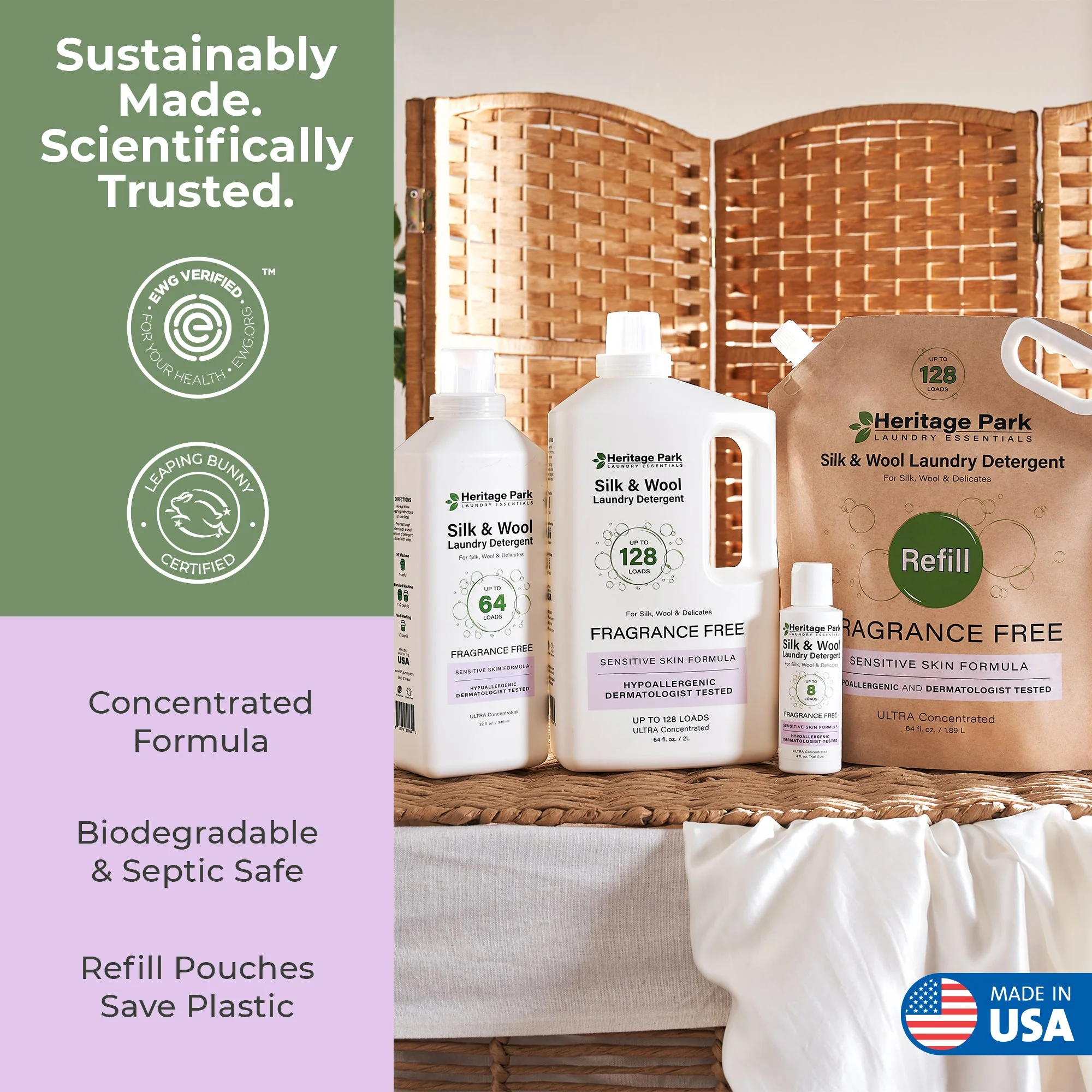 Heritage Park Silk & Wool Detergent - Fragrance Free - Image 12