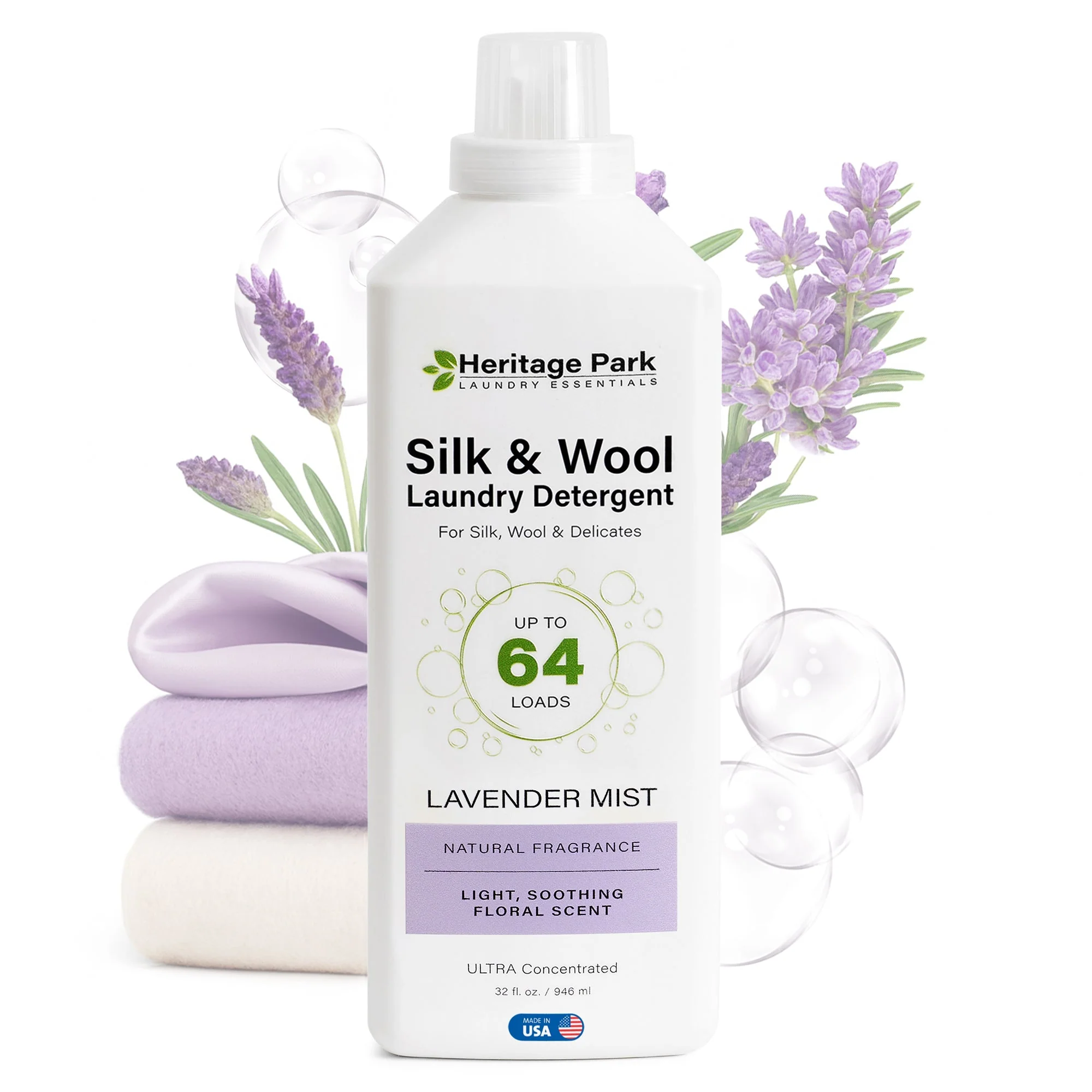 Heritage Park Silk & Wool Detergent - Lavender Mist - Image 3