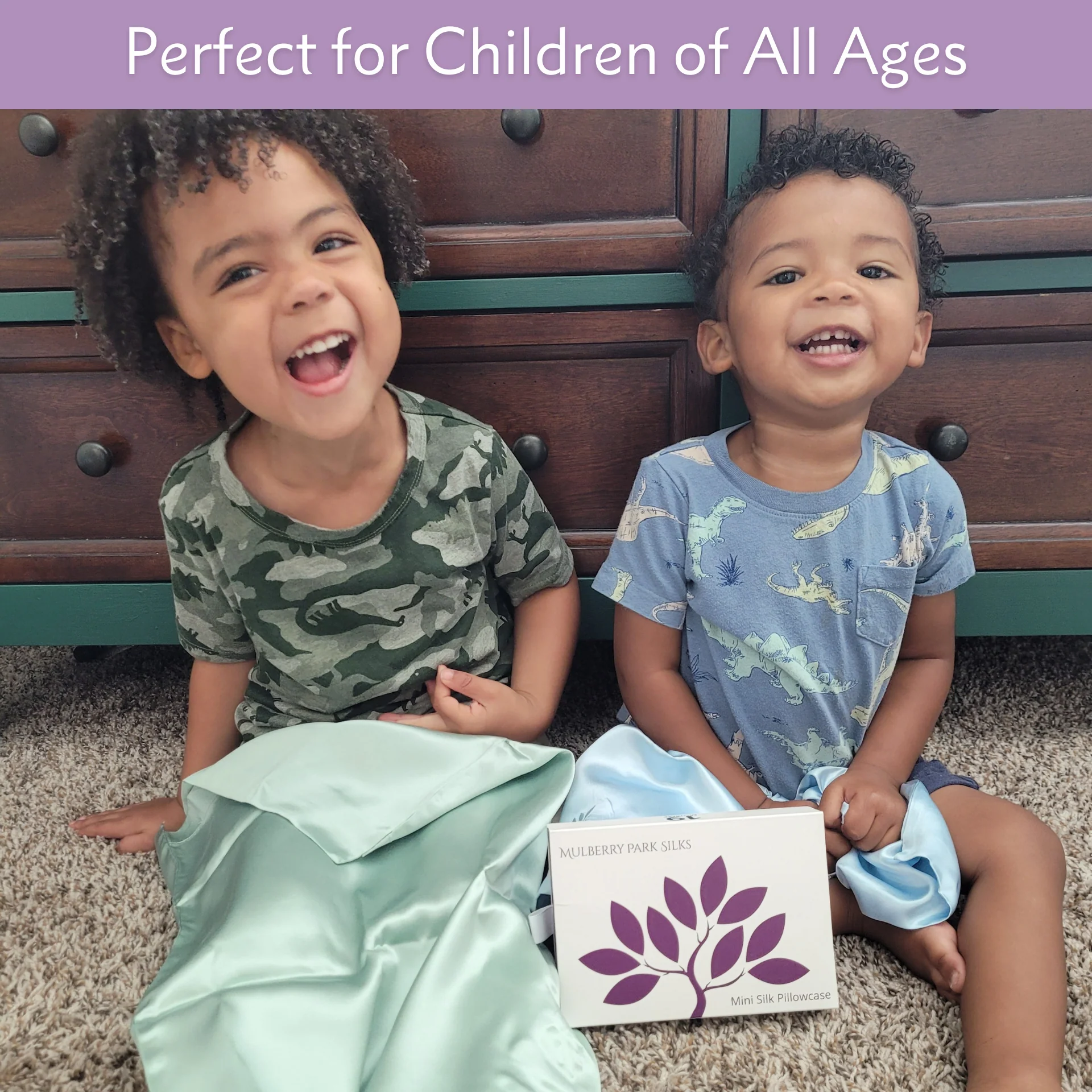 Pure Silk Toddler Pillowcase - Goodnight Green - Image 7