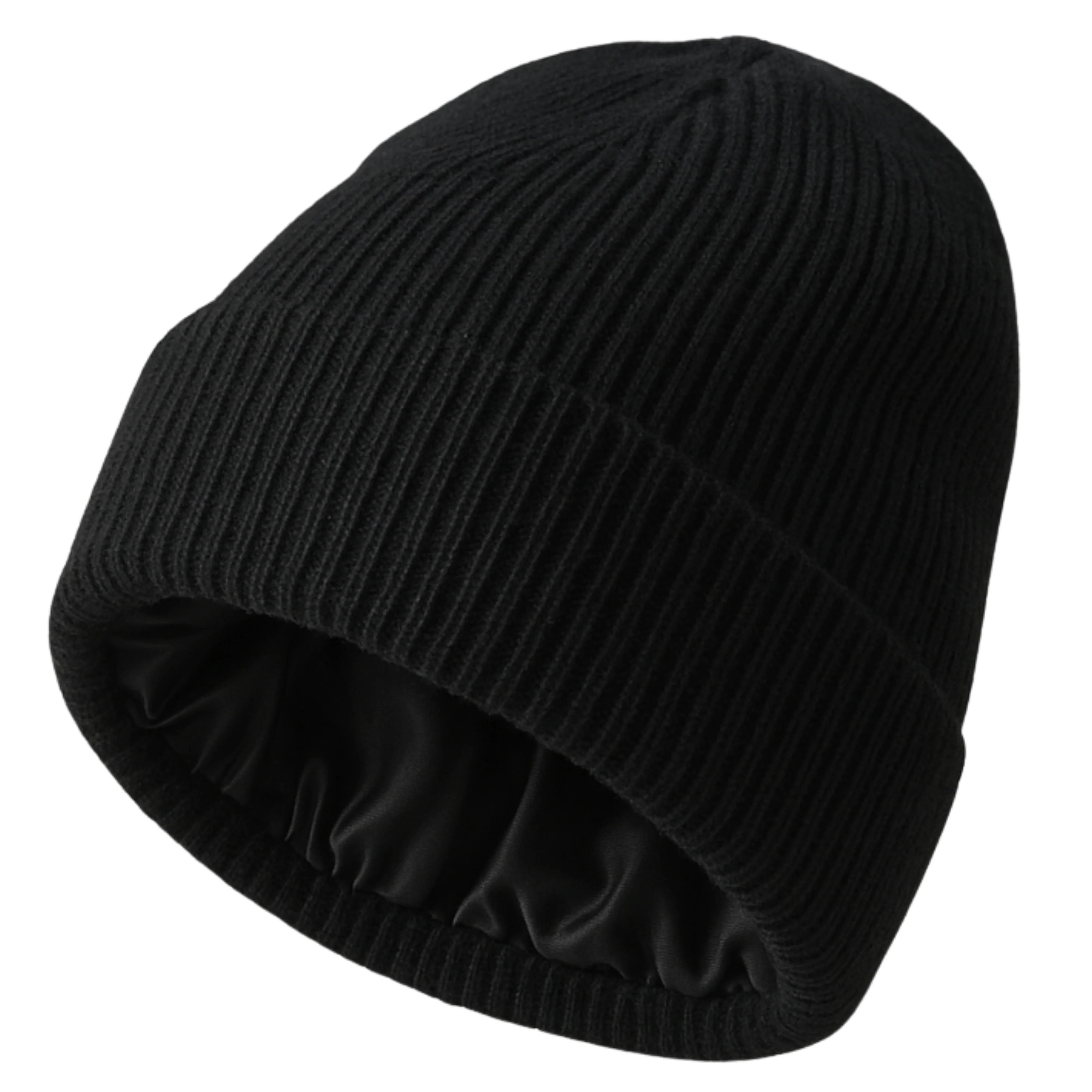 Silk-Lined Wool & Cashmere Beanie - Black - Image 7