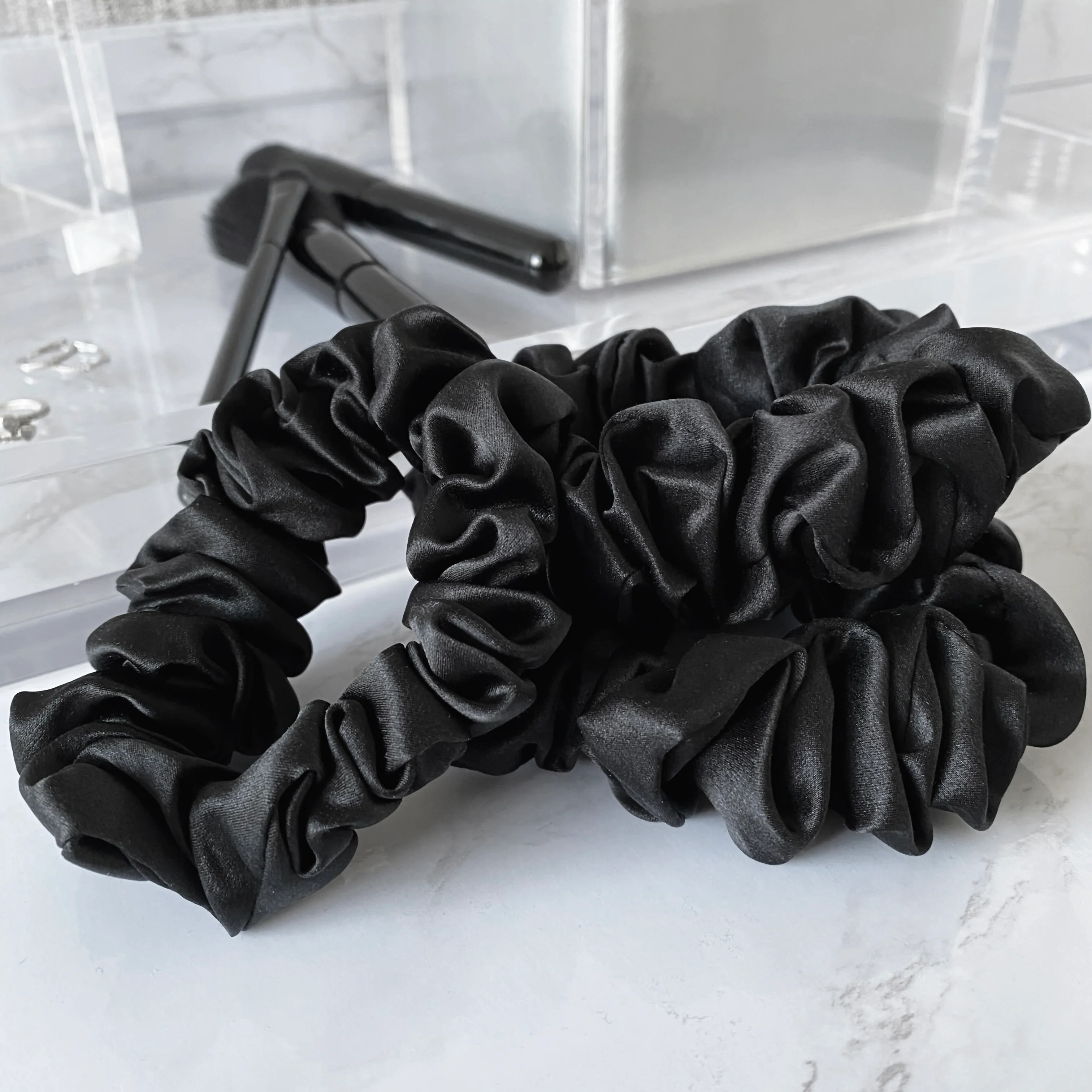 Silk Scrunchies - Midnight Black - Image 10