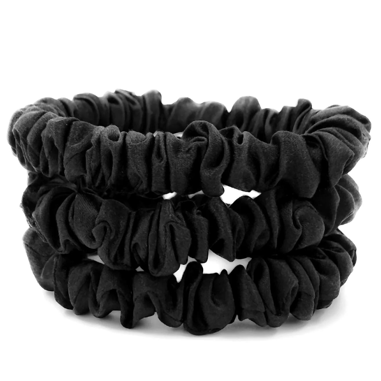 Silk Scrunchies - Midnight Black - Image 15