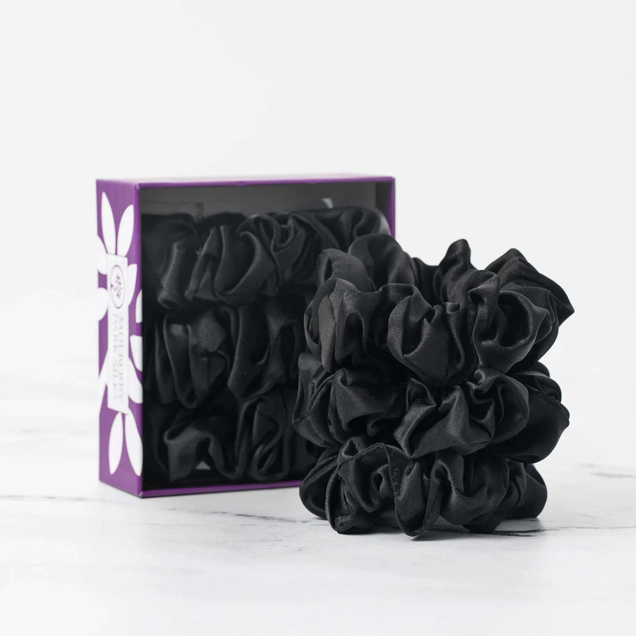 Silk Scrunchies - Midnight Black - Image 3