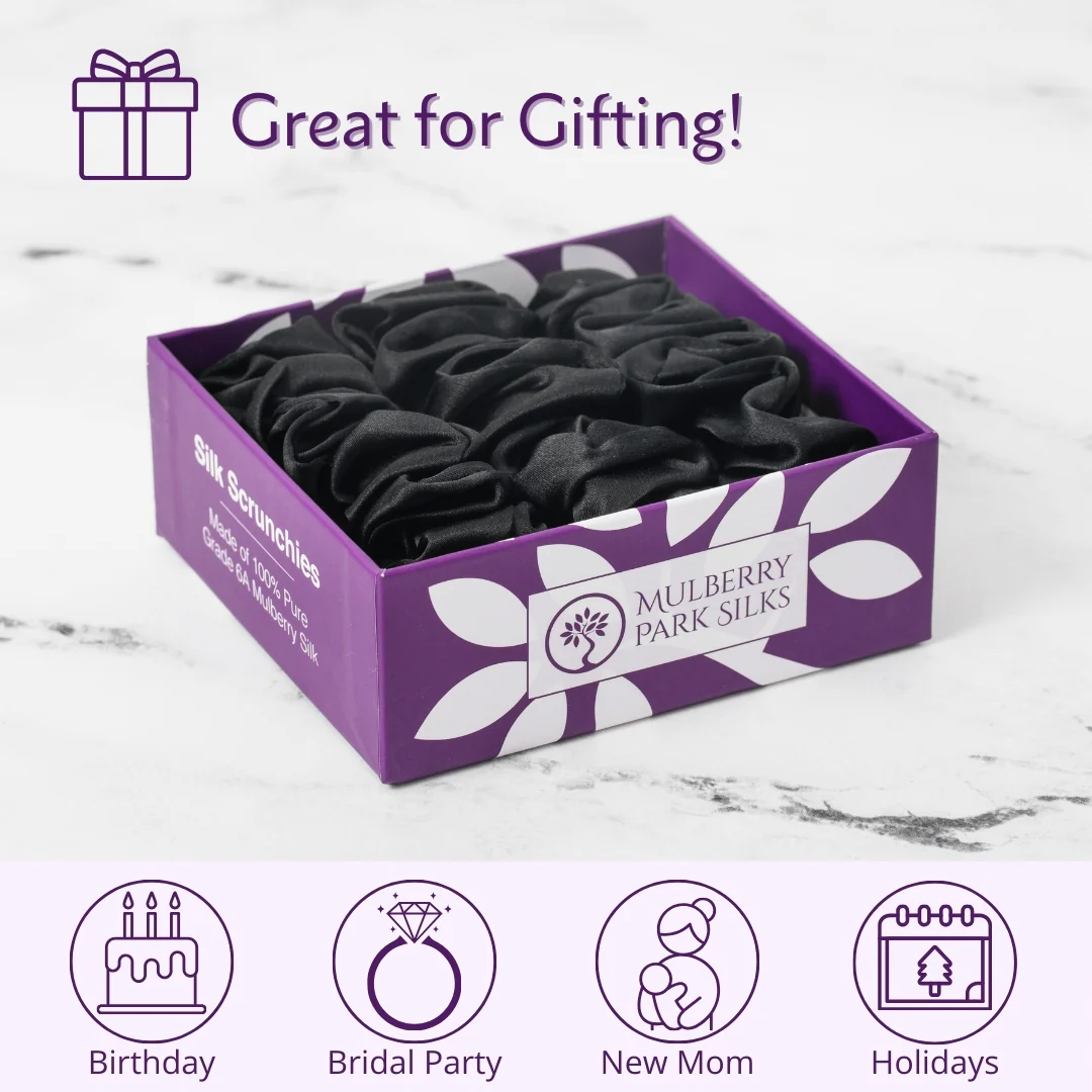 Silk Scrunchies - Midnight Black - Image 6