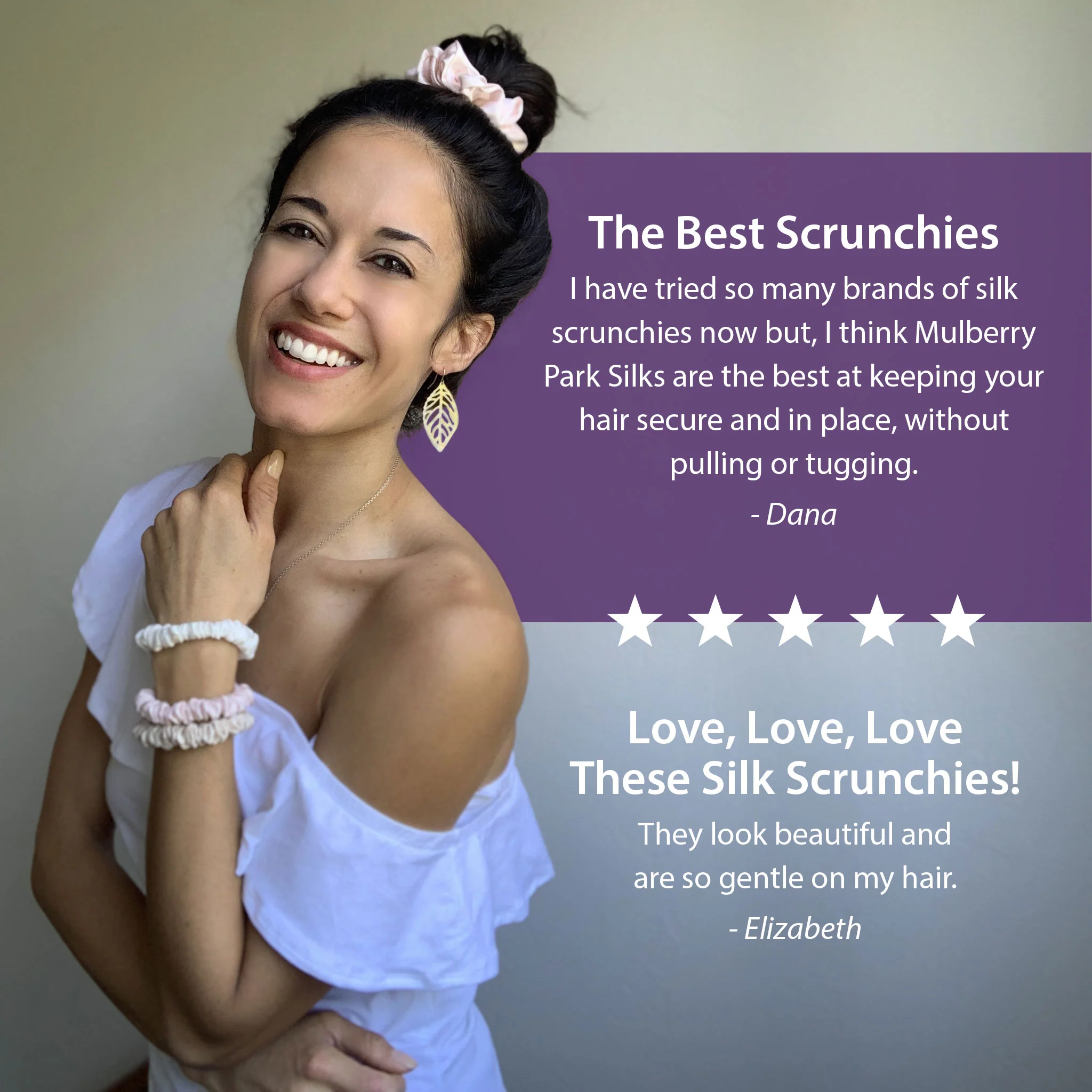 Silk Scrunchies - Ivory, Pink, Sand - Image 18