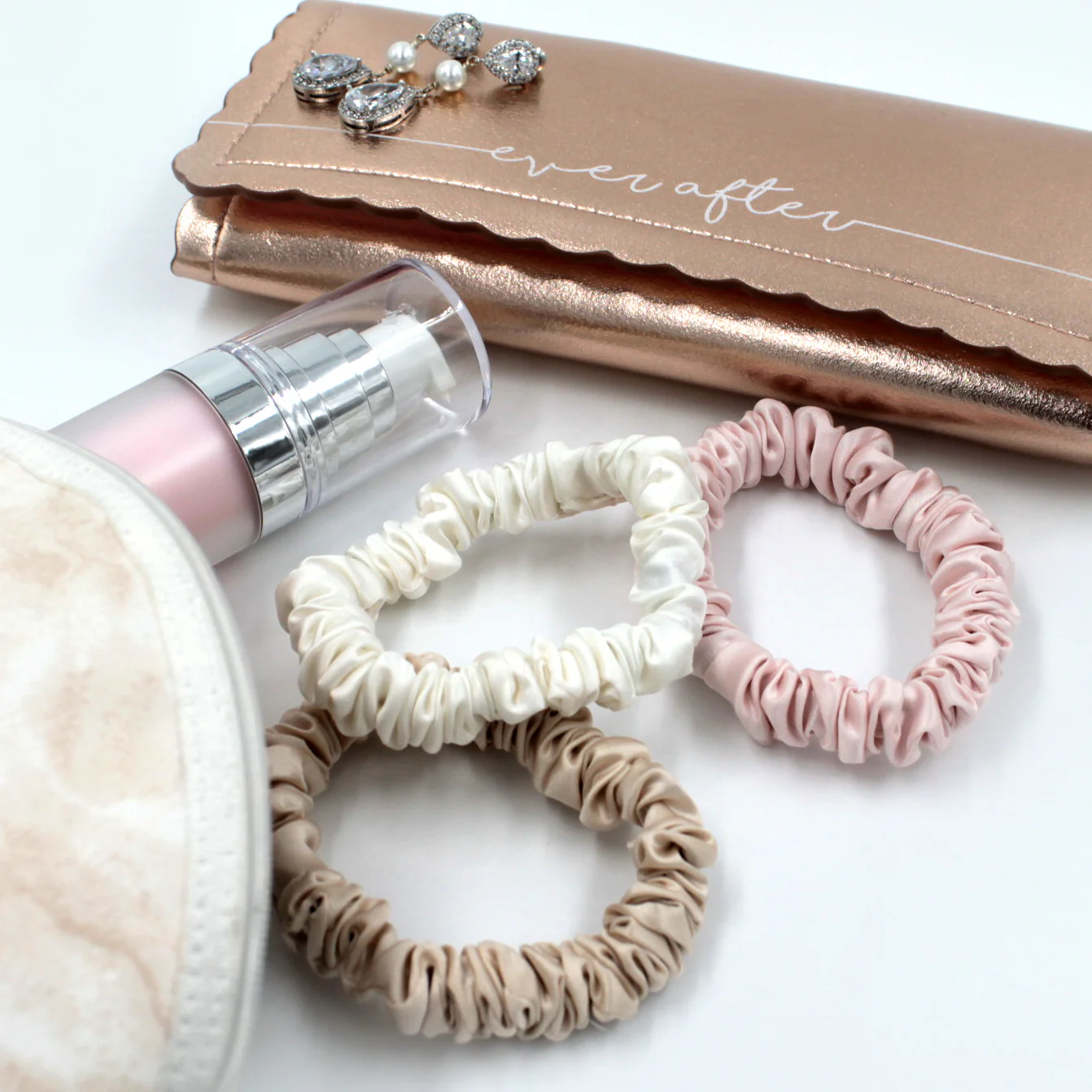 Silk Scrunchies - Ivory, Pink, Sand - Image 7